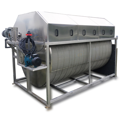 Aquaculture / Aquariums 304 /316 L High Efficiency Fish Farm Farm Vacuum Rotary Drum Filter
