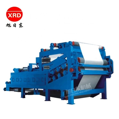 Paper pulp pulp making to strengthen type dewatering machine double-belt thickening filter press production line
